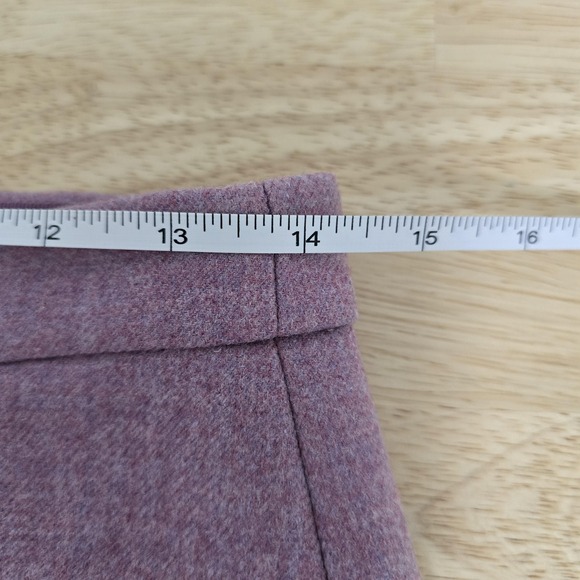 J Crew Skirt Womens 4 Purple Wool Pencil Lined Back Zip Stretch Career Office‎ - Picture 5 of 9